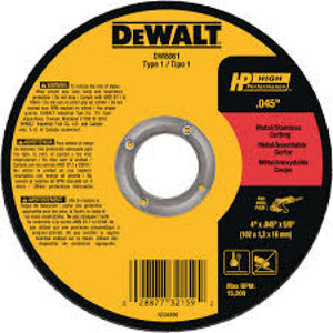 DISC METAL CUT 4-1/2 X 1/16 X 7/8" TYPE1 - 7705509129063