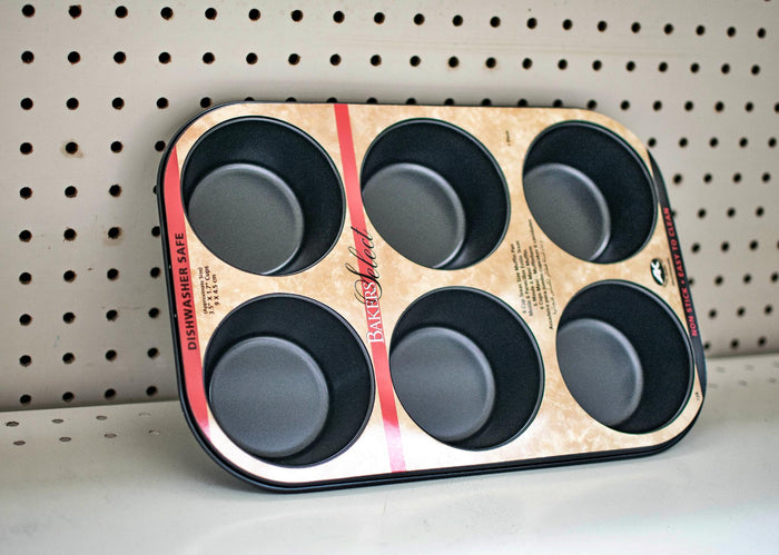 MUFFIN PAN  6CUPS JUMBO - 815725007285