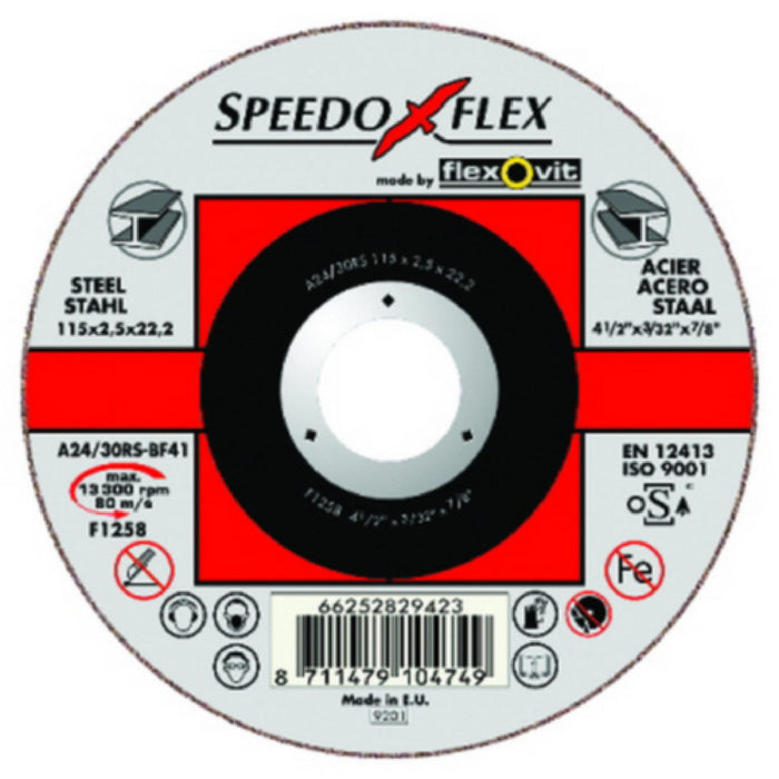 CUTTING DISC STEEL 9X3/32X7/8" SPEEDO - 8711479104770