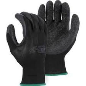 GLOVES FLEX BE/BK PALM LATEX MEDIUM - AA30747M