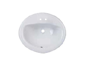 VANTI SINK  19" RND WHITE 4" O/C - BS3000