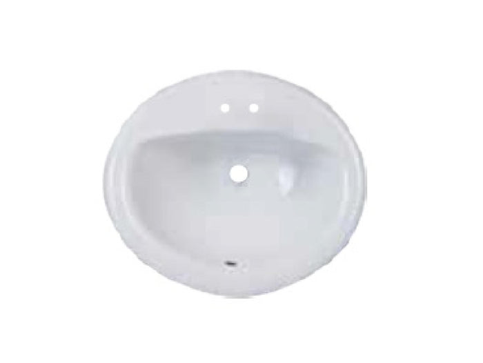 VANTI SINK  19" RND WHITE 4" O/C - BS3000