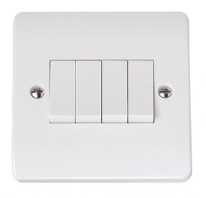 4 GANG 2WAY SWITCH SINGLE PLATE - CXE7029