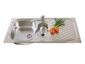 STAINLESS STEEL SINK 1-1/2 BOWL 100X50CM - CXP6621