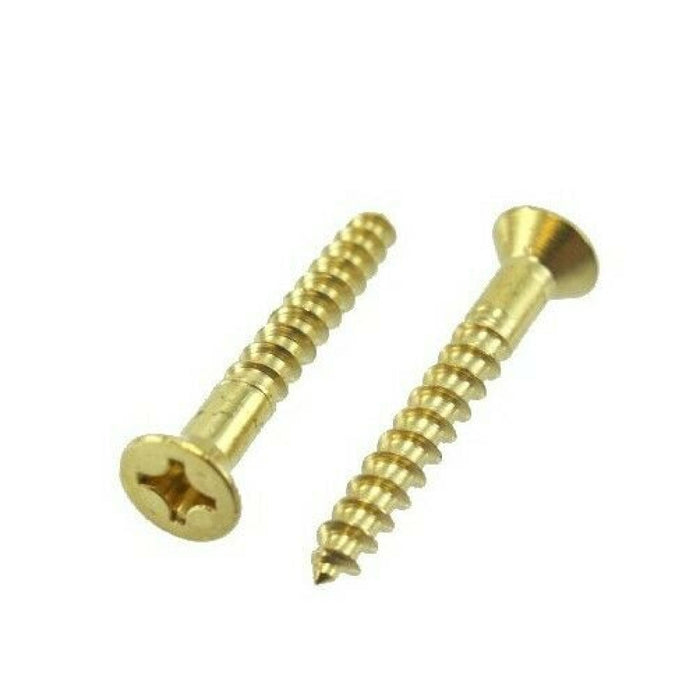 SCREW 14 X 2 BRASS - FSWB14-2.00