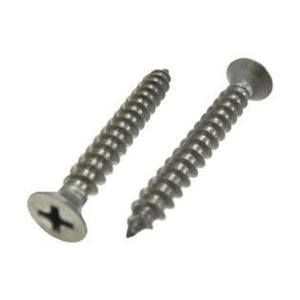 SCREW 12 X 2  FLAT S/STEEL - FSWS12-2.00