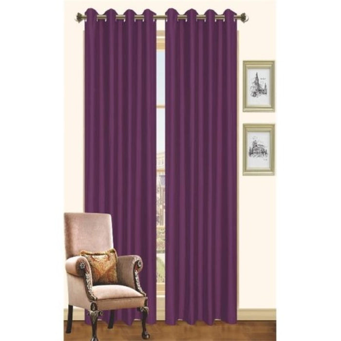 CURTAIN FAUX SILK 57' X 84" ASSORTED COLOURS - HOLLY