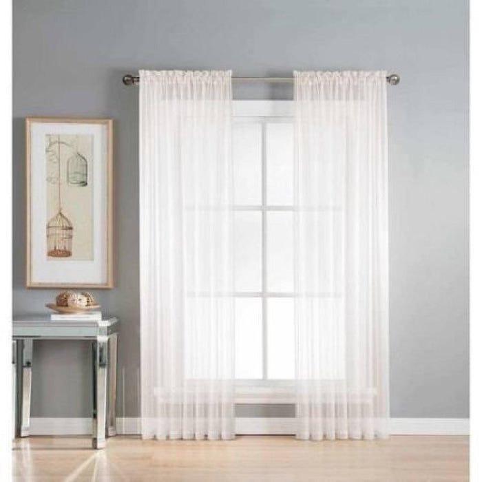 CURTAIN SHEER 56"X84" DIAMOND RWC ASST COLOUR - YMC002938